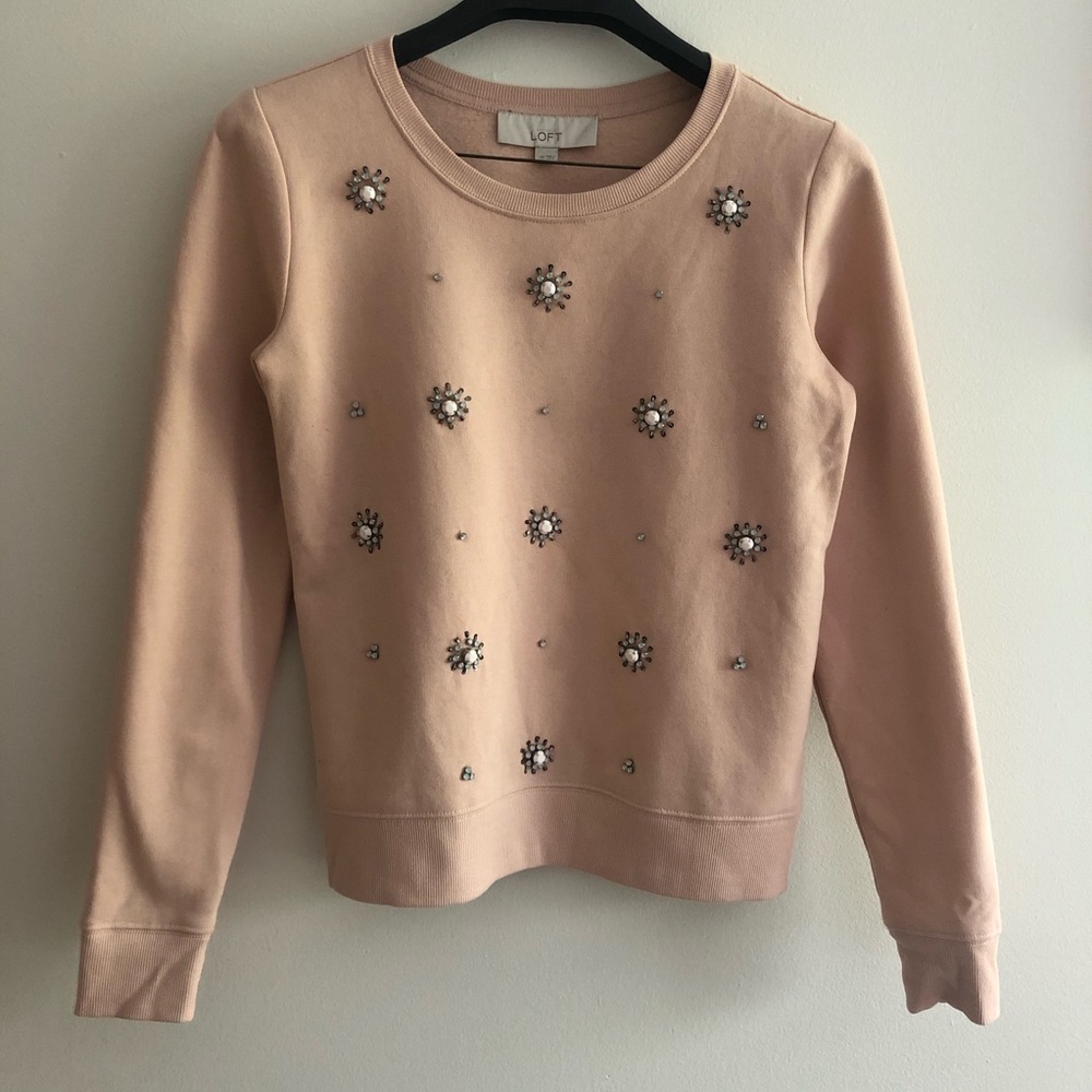 LOFT embellished sweater